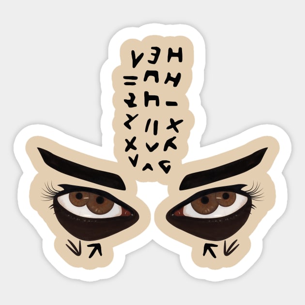 Pupula Duplex Sticker by Woah_Jonny